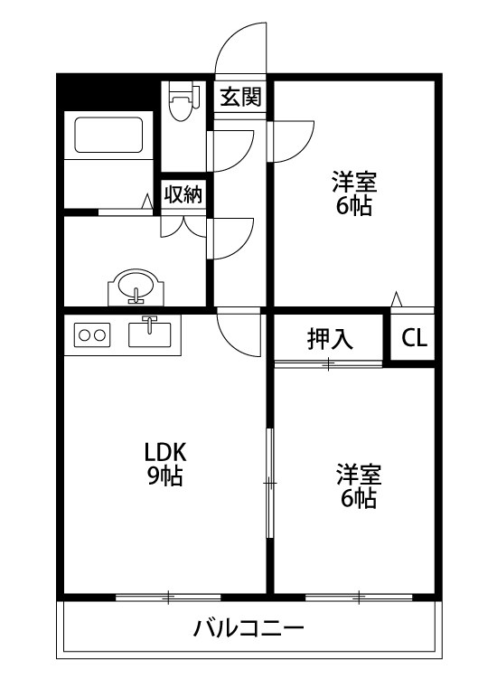 グランドマンション 101号室 間取り