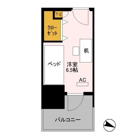 ロイヤルパークスER万代　Share万代 301-C号室 間取り