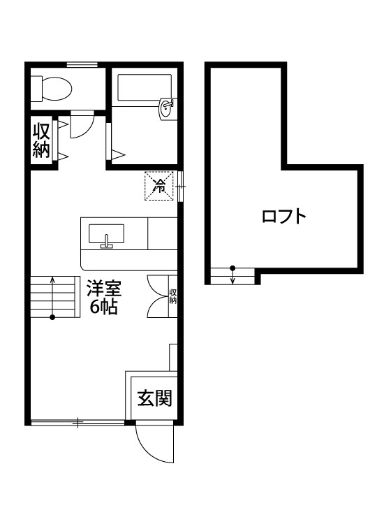 アレーズ 105号室 間取り