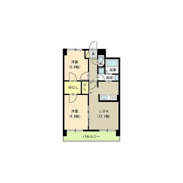 フェリシア鐙 203号室 間取り