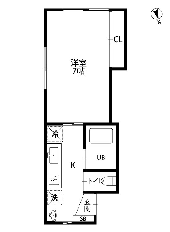 ノア・ノア米山 201号室 間取り