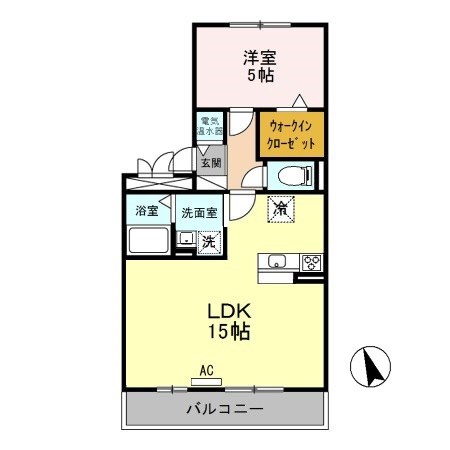 セジュールコスモス 203号室 間取り