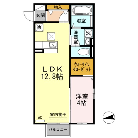 DEARROOMサチ 101号室 間取り