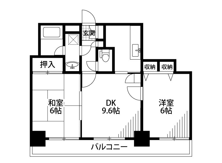 アクシス駅南ウエスト 602号室 間取り