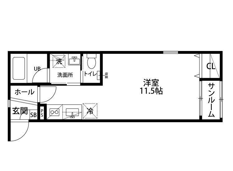 シュエットブラン寺尾 103号室 間取り