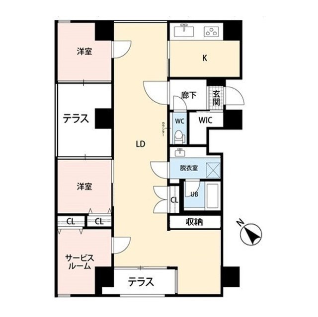 ザ・パーク一番堀 1001号室 間取り