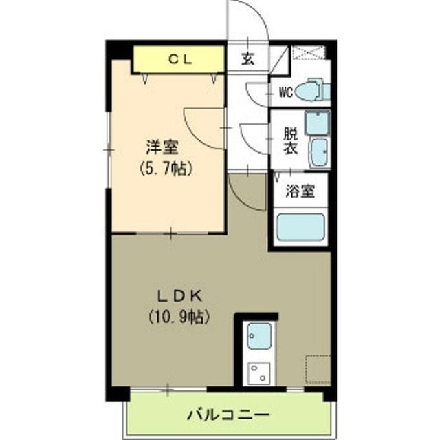 レンテ美咲 501号室 間取り