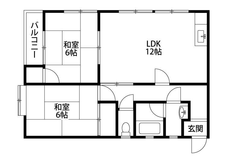 コンフォート元町 202号室 間取り