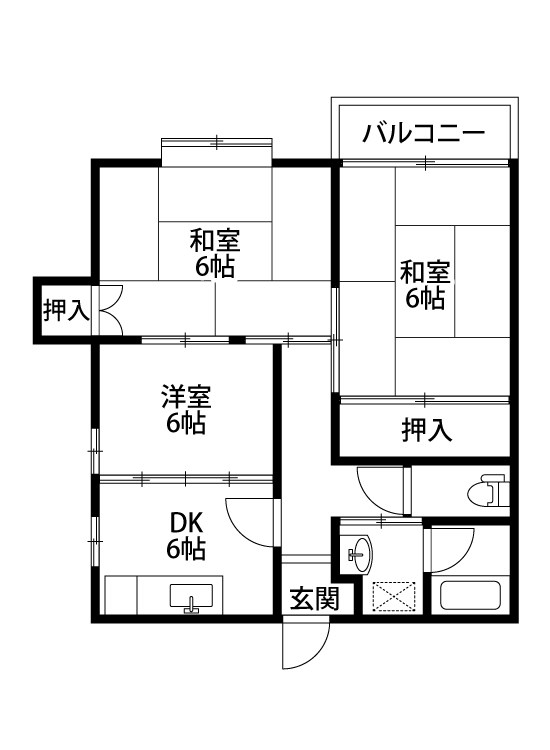 コンフォート元町 203号室 間取り