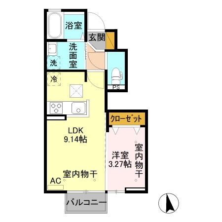 アルブル・カメリア　Ⅱ 103号室 間取り