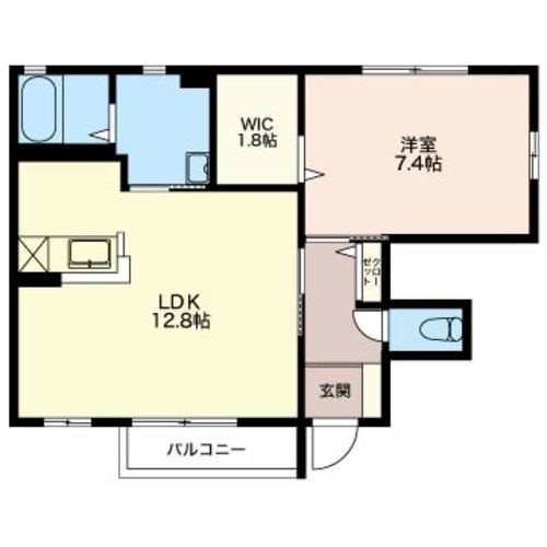 Wビルド 103号室 間取り