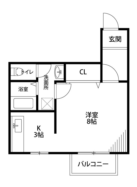 コーポすみれ 202号室 間取り
