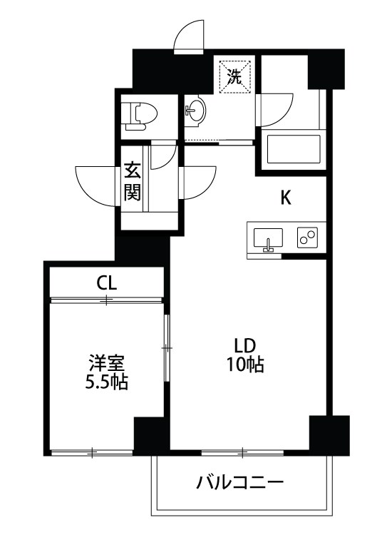 Azalea park sasaguchi 401号室 間取り