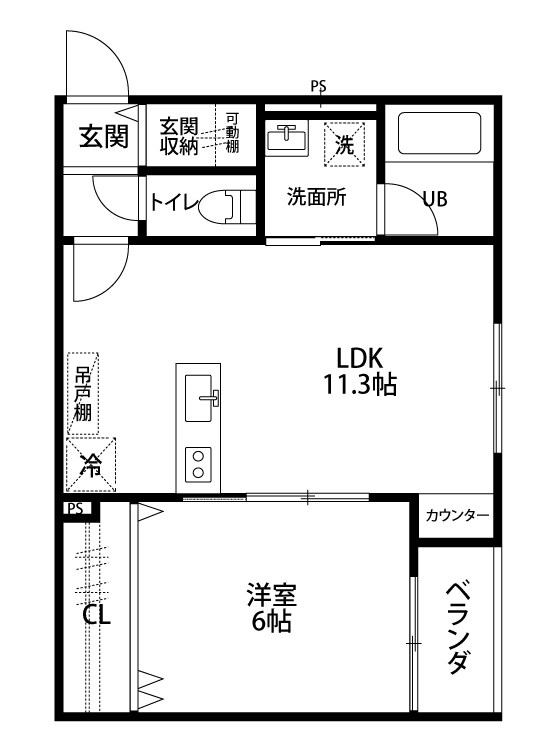 グランメゾン山木戸 301号室 間取り