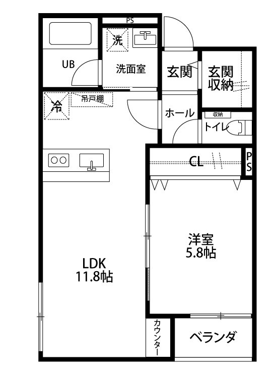 グランメゾン山木戸 302号室 間取り