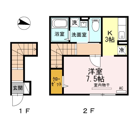 パインハウスⅢ 間取り図