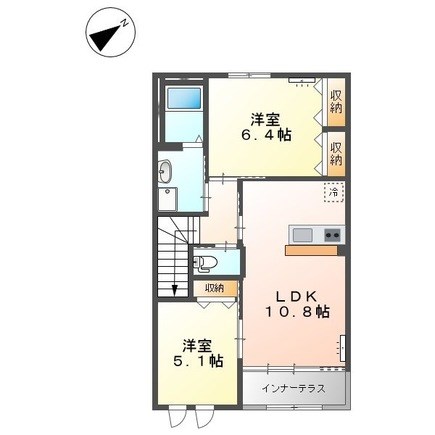 グリーンコートⅢ 202号室 間取り
