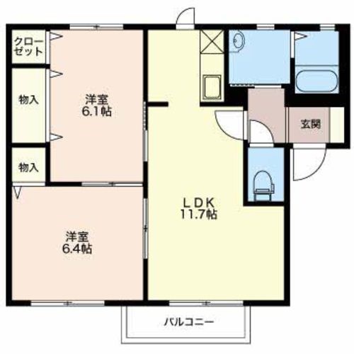 コスモコートサンコウ 202号室 間取り