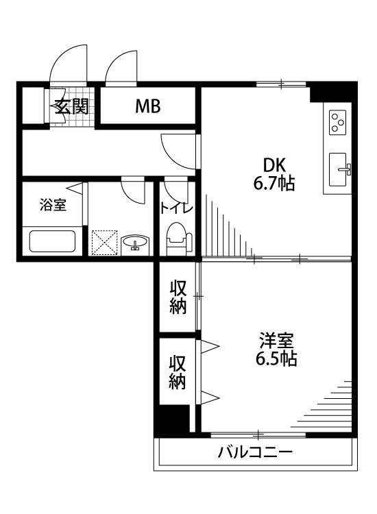 アルビーナ 604号室 間取り