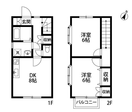 グレイン手島 C-4号室 間取り