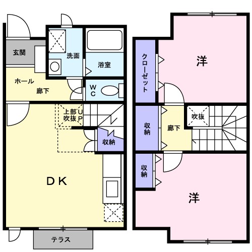 えんとらんす 101号室 間取り