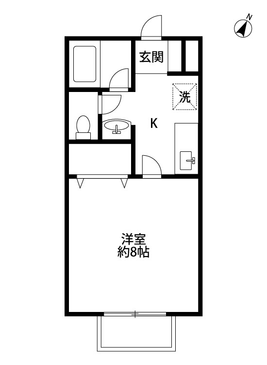 リヴェールT 202号室 間取り