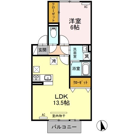 リーブ　ワン 103号室 間取り