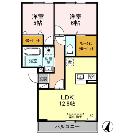 セジュール近江Ⅱ 302号室 間取り