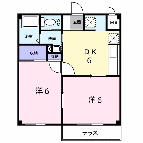 ロマニーのぞみ 102号室 間取り