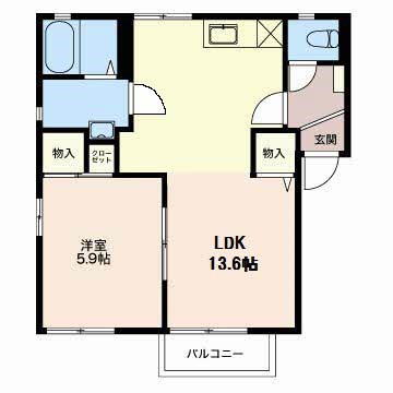 ハイツフローラ A201号室 間取り