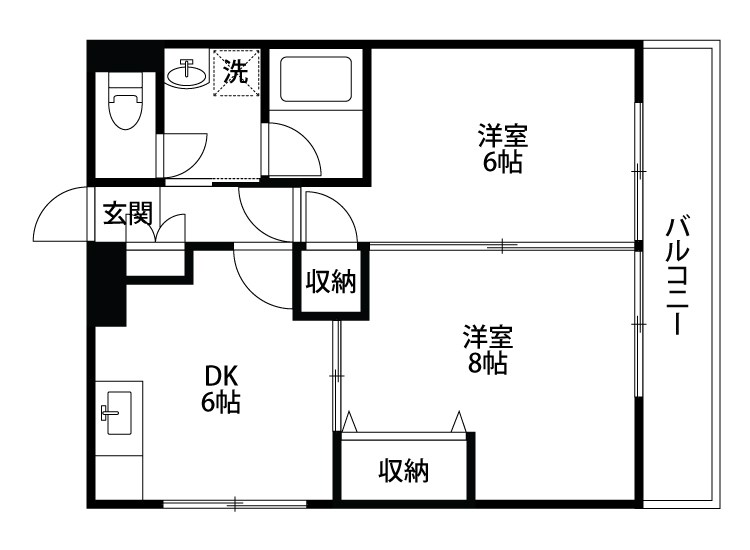 ホーリィCITY 201号室 間取り