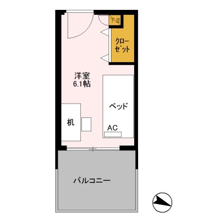 ロイヤルパークスER万代　Share万代 間取り図