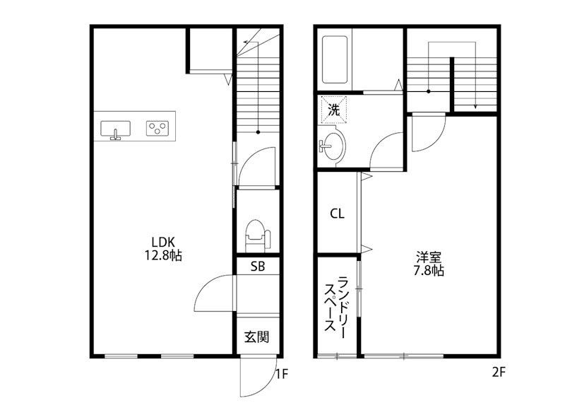 カミーユ F号室 間取り