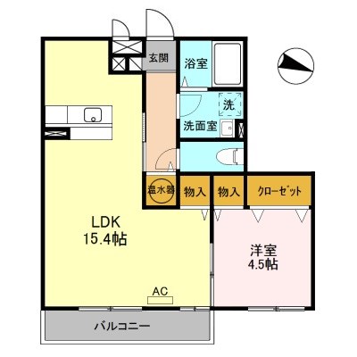 リヴェール山田 303号室 間取り
