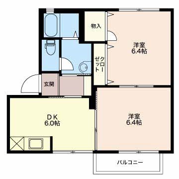 コンフォート　C 201号室 間取り