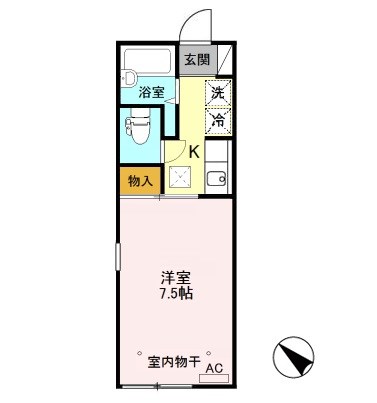 ビオラセア 105号室 間取り