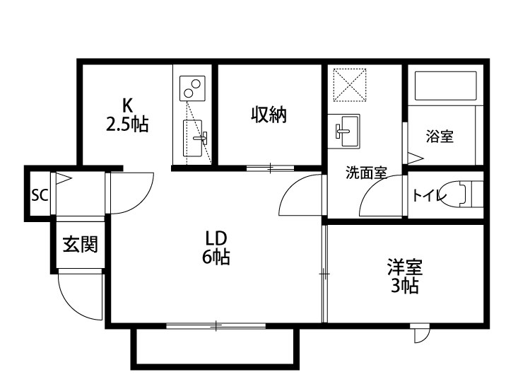 アーバン礎町 間取り図
