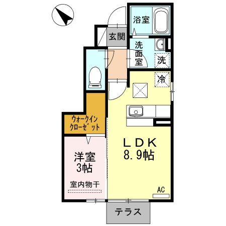 LATOUR 101号室 間取り