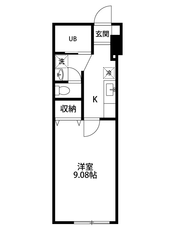 FLAT　A 105号室 間取り