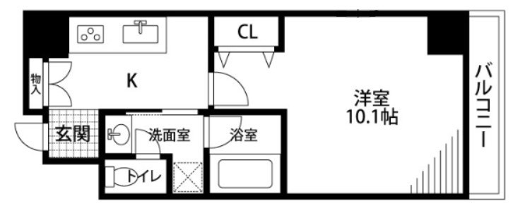 BUENA万代１丁目 404号室 間取り