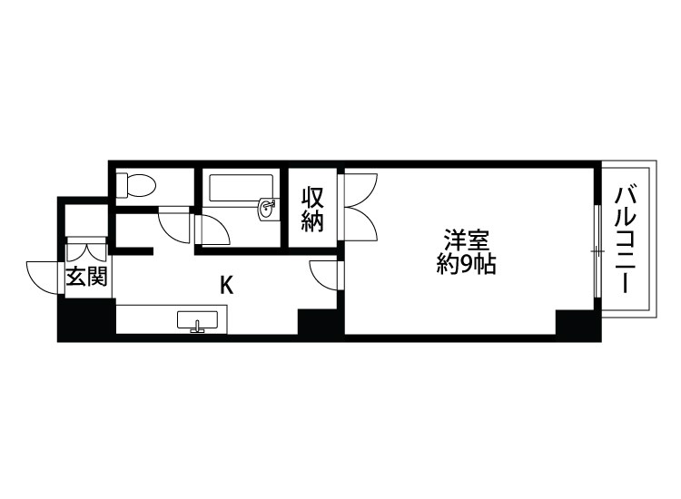 リバティプラザ東堀Ⅱ 601号室 間取り