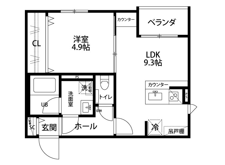 シアビータ姥ケ山 305号室 間取り
