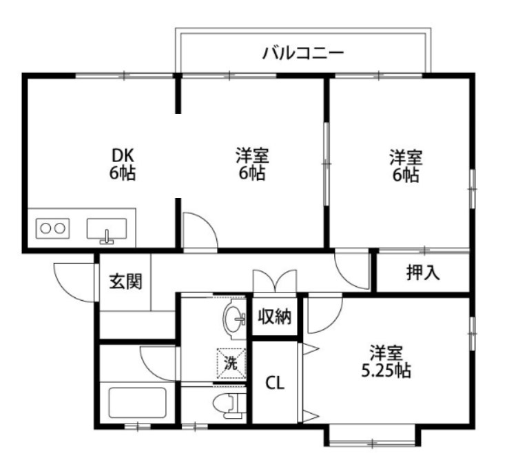 ラグーン神道寺南Ａ棟 間取り図