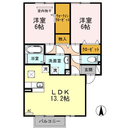 なごみC 103号室 間取り