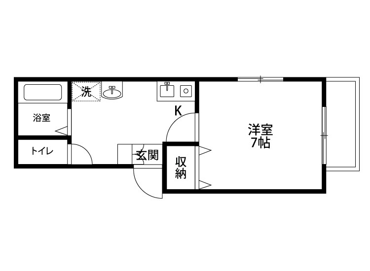 ガーデンヒルズⅡ 206号室 間取り