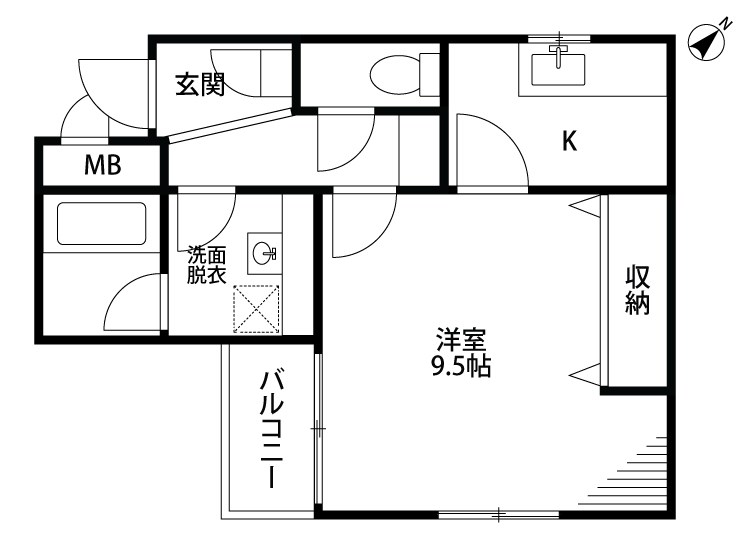 マンションプリンツ 203号室 間取り