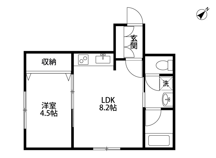 レジェンド米山 303号室 間取り