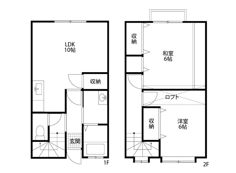 ふぁみーゆ紫竹山 A-2号室 間取り