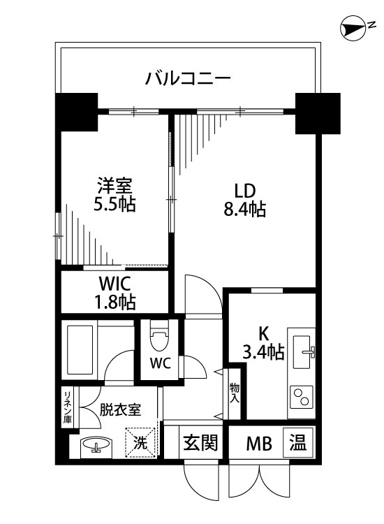 Furumachi　Avenue　DAICHIKU 405号室 間取り