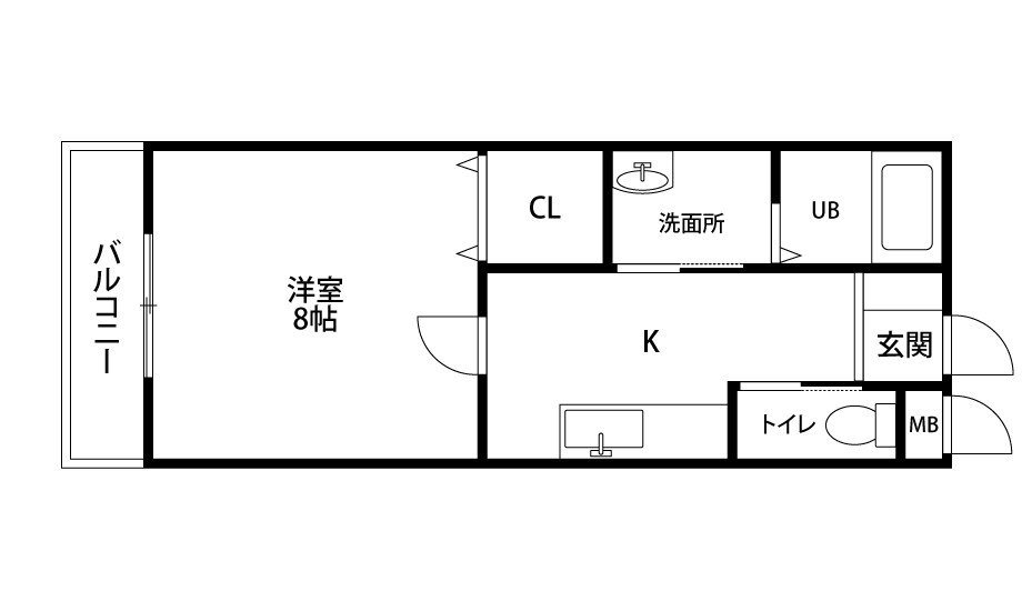 ウェルストーン 102号室 間取り